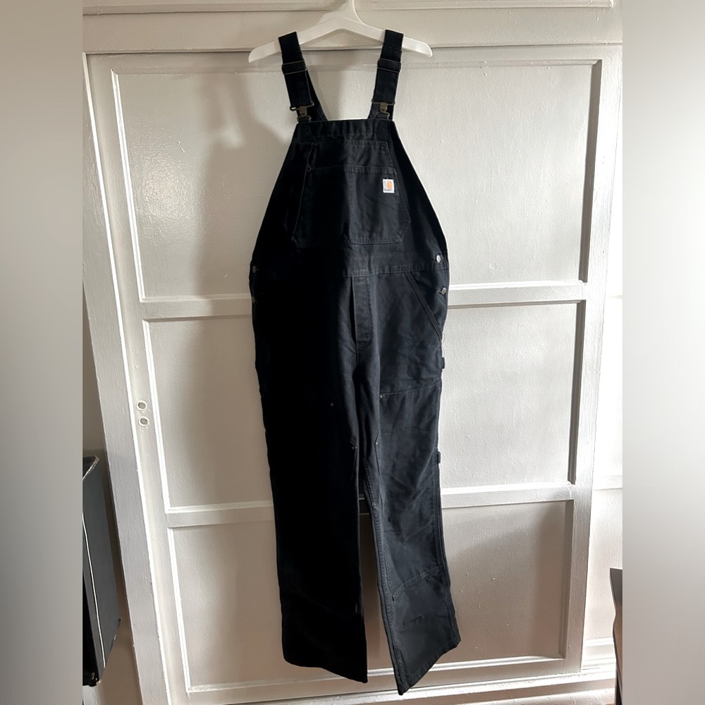 Carhartt WEATHERED DUCK UNLINED WILDWOOD BIB OVERALL WOMEN’S L 12/14